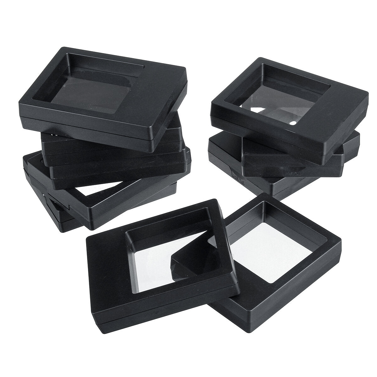 10PCS Jewelry Display Stand Holder Packaging Box - Floating Presentation Case