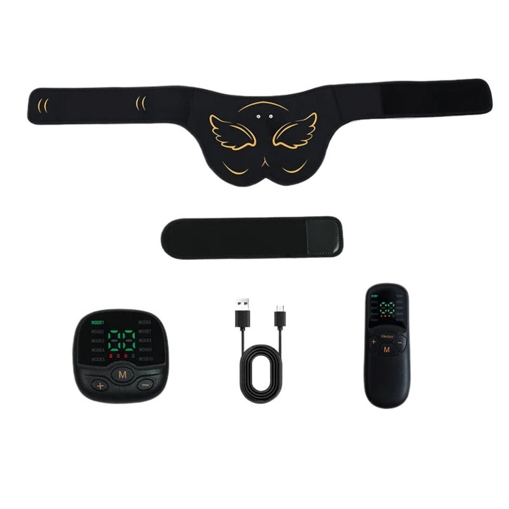 USB Rechargeable EMS Butt Muscle Stimulator, Hip Trainer, Buttocks Lifter, Muscle Toner, Fat Burner for Fitness