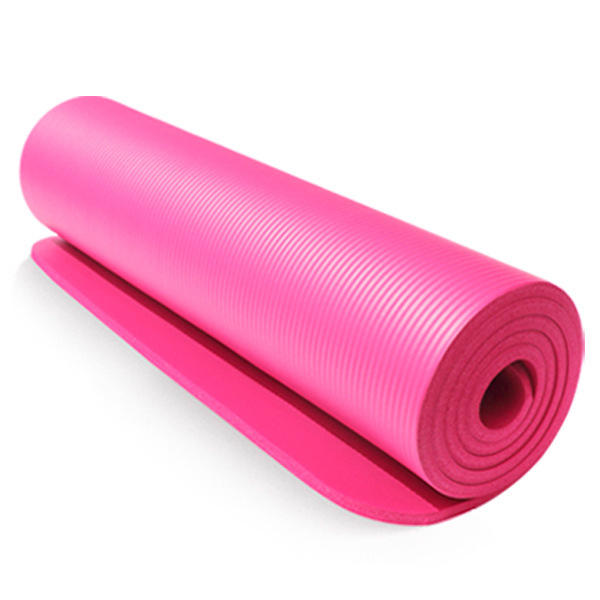 Rutschfeste Yogamatte aus Schaumstoff 183 x 61 cm – faltbare, tragbare Fitness-Trainingsunterlage für Fitnessstudio und Sport