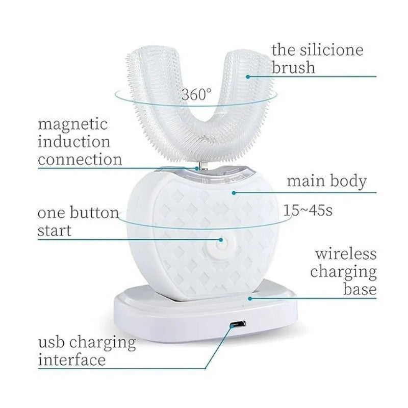 Intelligent Sonic Electric Toothbrush - Cold Light Auto-Clean with Smart Timer