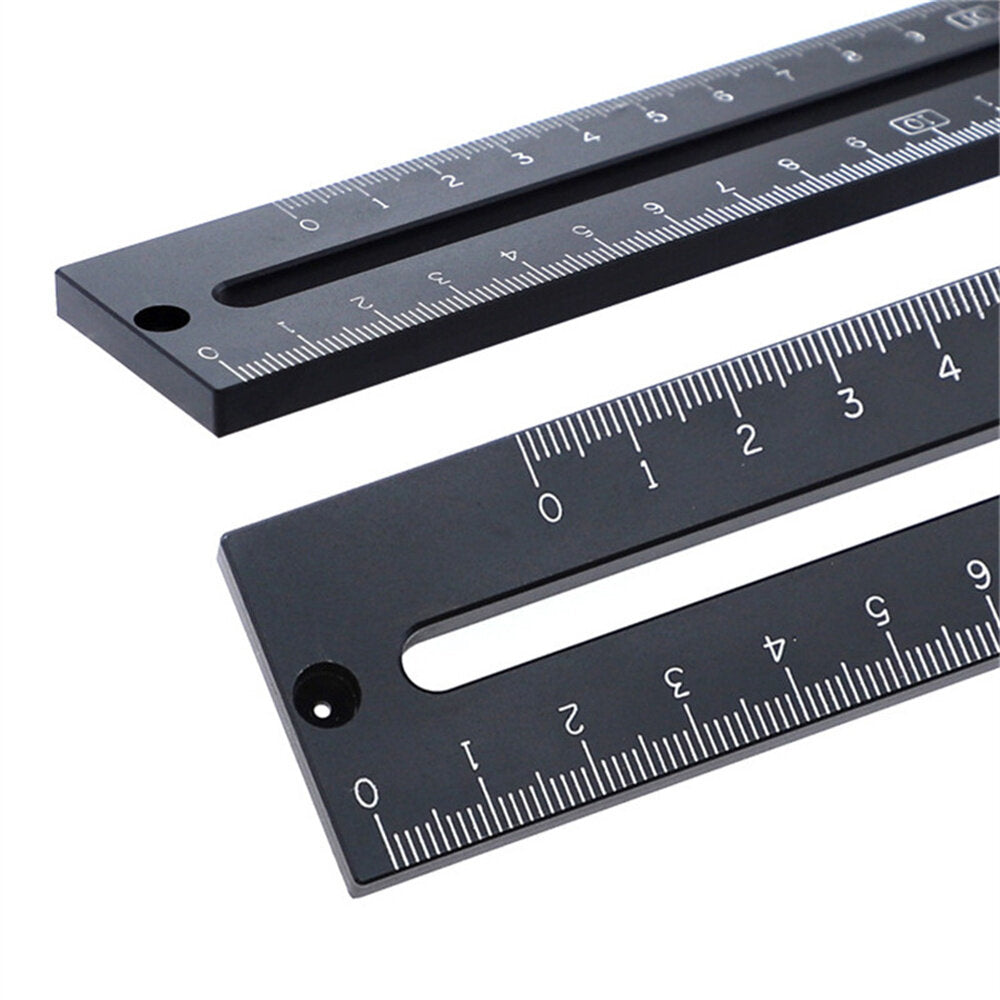 Aluminum Alloy T-Ruler for Woodworking - 180/280mm Metric Marking Tool