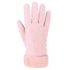 Women's Velvet Touch Screen Winter Gloves - Warm, Windproof, Wool Mittens