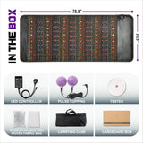 Full-Body PEMF FIR Infrared Heating Mat | Crystal Amethyst Therapy | Photon Red Light Mattress - XL (80x190cm)