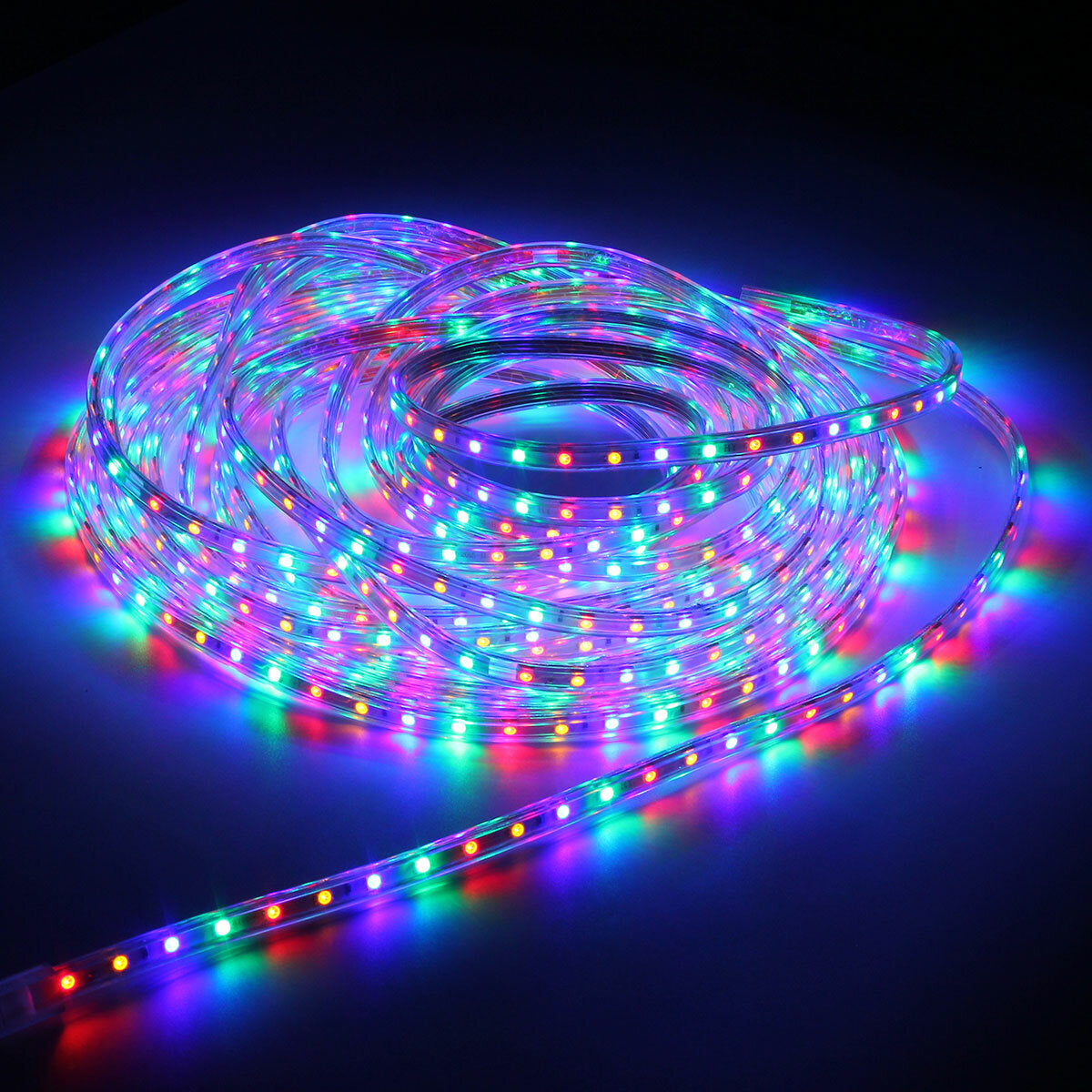 220V 14M 5050 LED SMD Waterproof Outdoor Flexible Tape Rope Strip Light for Xmas