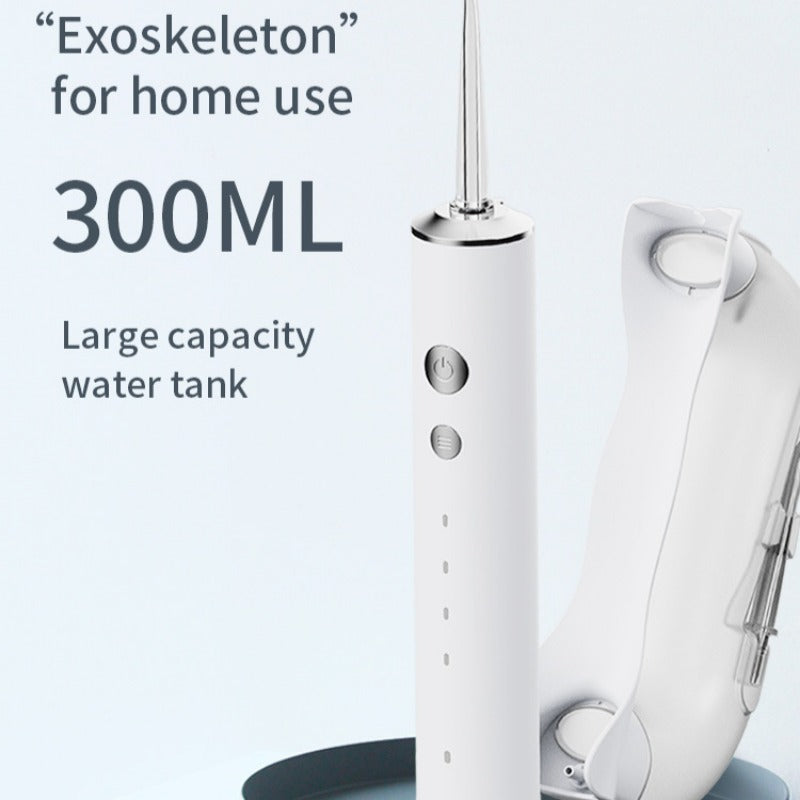 Portable Oral Irrigator Water Flosser – Multi-Function Dental Water Jet with 300ML Tank, Detachable Cleaner, Waterproof for Superior Oral Hygiene