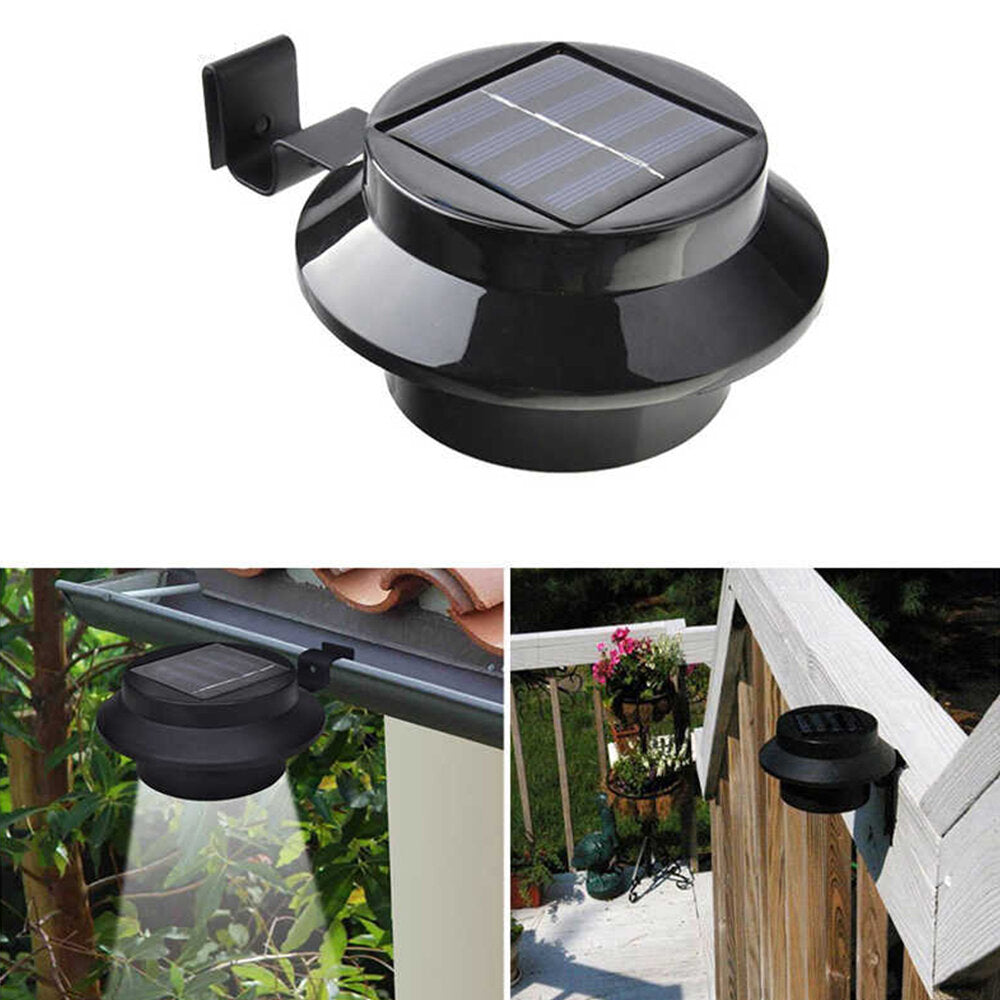 12 LEDs Solar Outdoor Fence Lamp - Waterproof, Motion Sensor Trough Light