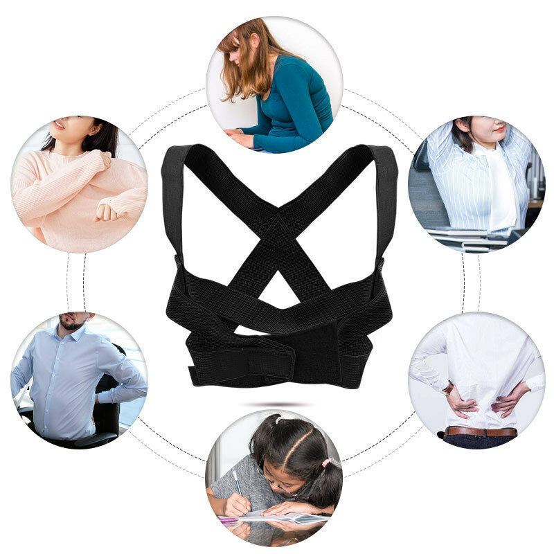 Adjustable Back Support Posture Corrector - Relieve Back Pain with Orthosis Fixer Tape