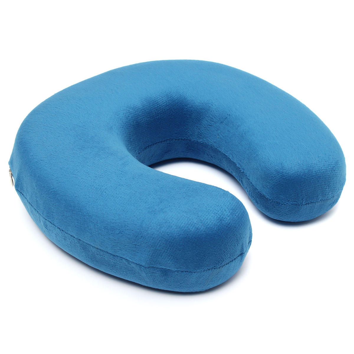 Soft Velour Memory Foam U-Shaped Neck Support Pillow for Car Comfort