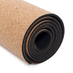 183x68cm Non-Slip Natural Cork TPE Yoga Mat with Storage Bag - Fitness, Gym, Training, Sports Protective Gear