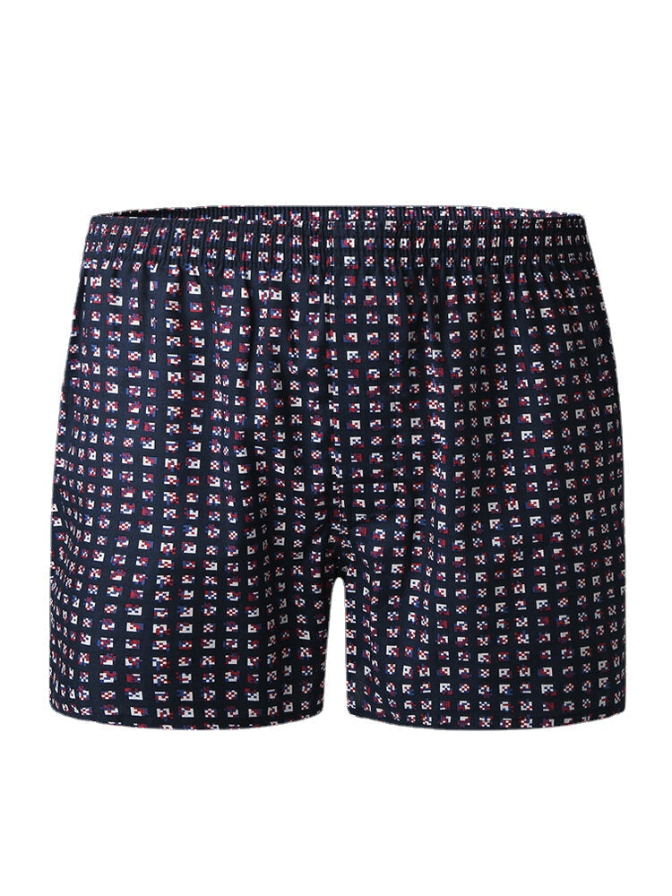 Atmungsaktive Boxershorts für Herren aus 100 % Baumwolle mit lockerer Passform und Home Arrow-Print