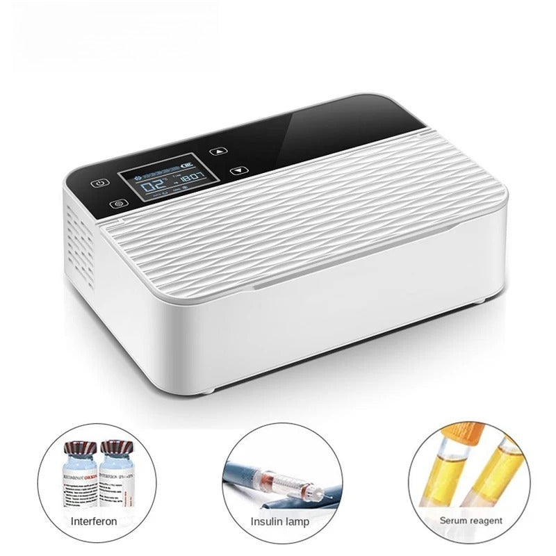 Portable Insulin Mini Fridge | Car USB Medicine Cooler | Private Pill Dispenser for Family Travel