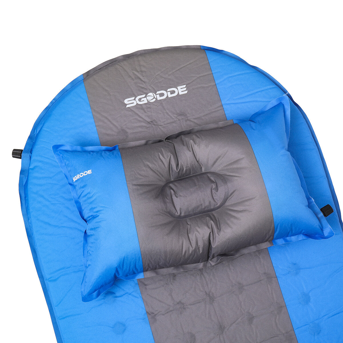 Self-Inflating Sleeping Mat with Pillow - Roll-Up Foam Bed Pad for Outdoor Camping & Hiking