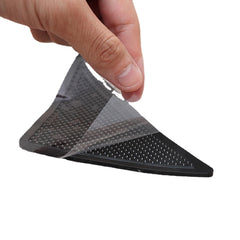8pcs Triangular Anti-Skid PU Carpet Grippers - Washable, Reusable Non-Slip Rug Pads for Kitchen & Bathroom