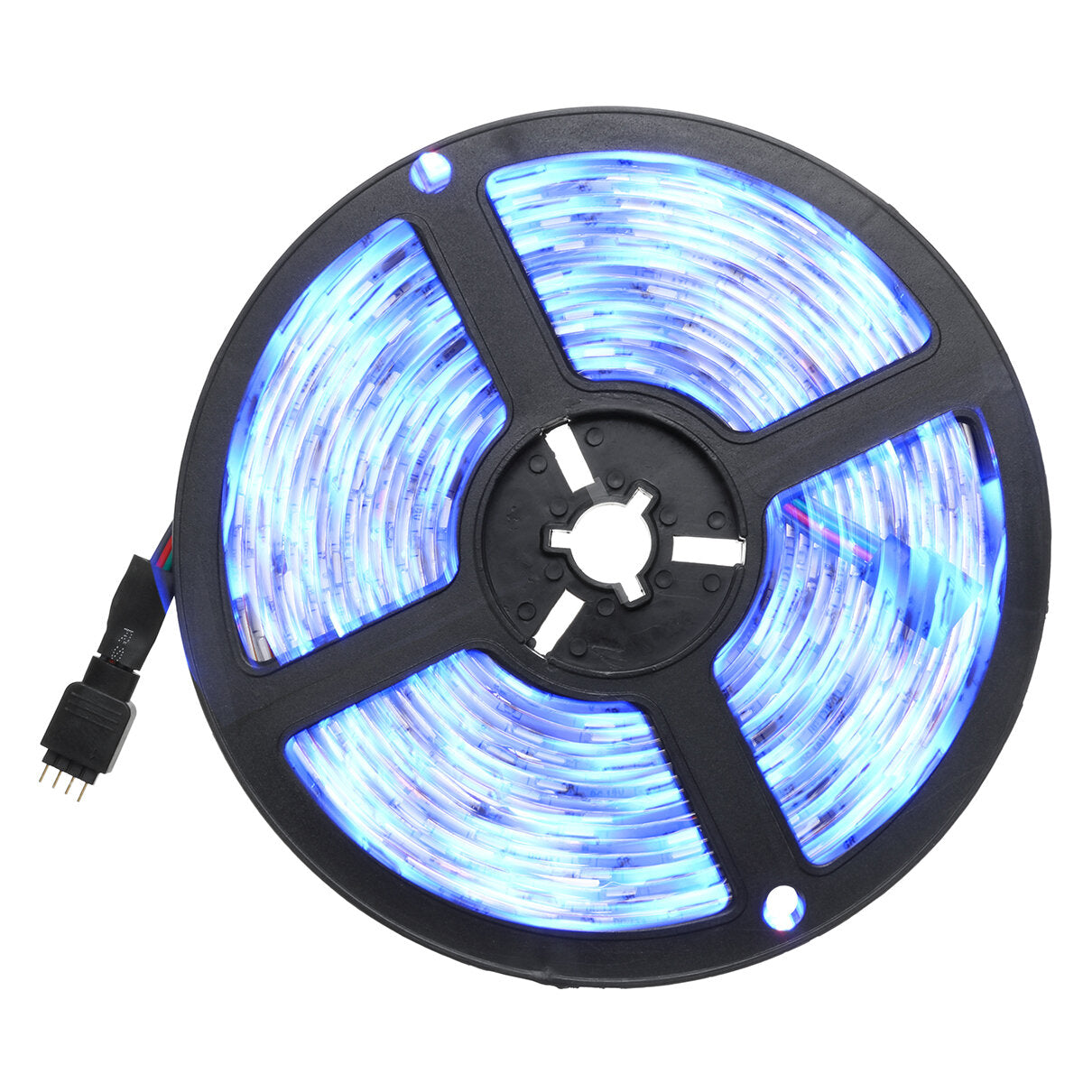 16FT/32FT 5M/10M Waterproof 5050 RGB LED Strip Light, Flexible, TV Party, DC12V, 44-Key Remote, EU Plug