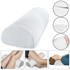 D Shape Memory Foam Comfort Roll Pillow - Neck, Knee, Leg Spacer & Back Lumbar Support