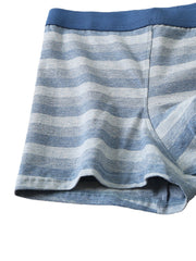Multipack Herren-Boyshorts mit Streifenmuster und U-konvexer Mitte-Taille-Boxershorts
