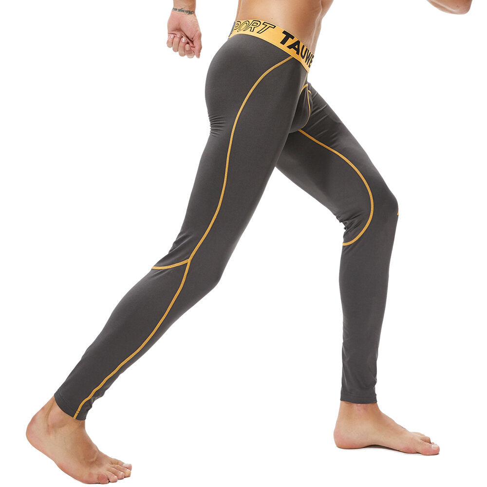 Men's Elastic Sport Gym Compression Tight Pants Underwear