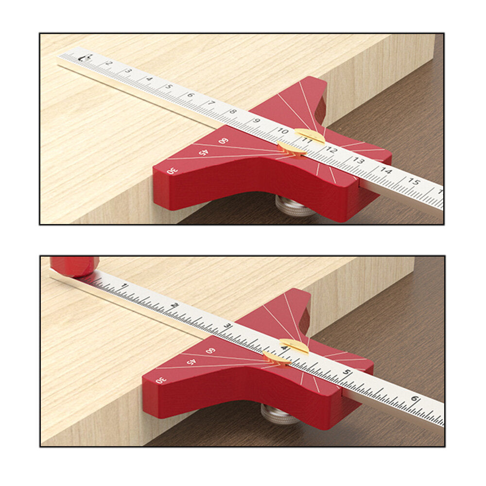 Adjustable Aluminum Woodworking Scriber: Multi-Angle Depth Gauge