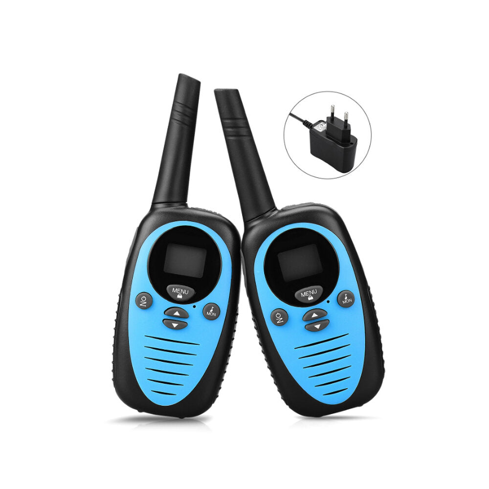 Waterproof Mini Kids Walkie Talkie - 22 Channels, Dual Band, Handheld Two-Way Radio, Pack of 2