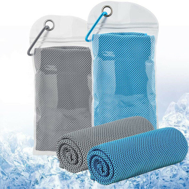 3Pcs Super Cooling Towels 30x100cm - Soft, Breathable, Quick-Dry for Gym, Fitness, Camping, Hiking