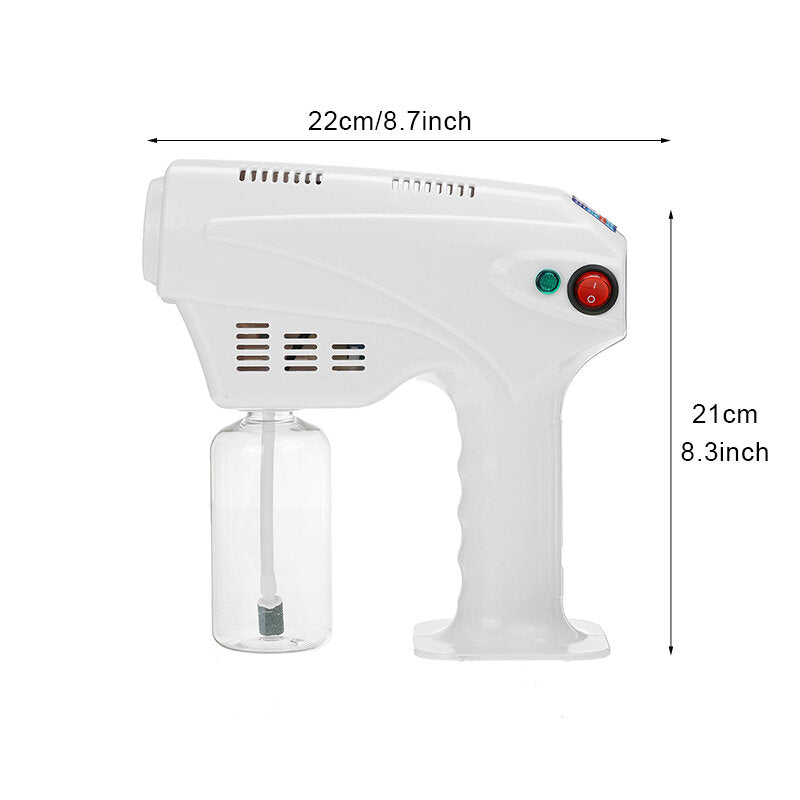 1200W Rechargeable Handheld Electric Disinfection Light Nano Steam Spray Gun Sterilization Machine