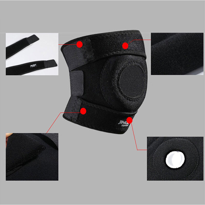 Elastic Knee Pads - Nylon Anti-Fall Knee Support Brace for Outdoor Sports, Basketball, Fitness