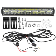 20" LED Light Bar Combo Driving Work Lamp with Number Plate Frame