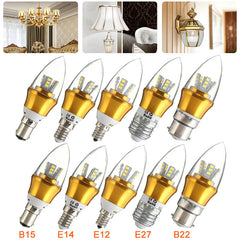 10W 220V Dimmable LED Candle Bulb for Chandeliers, Desk Lamps, Wall Sconces