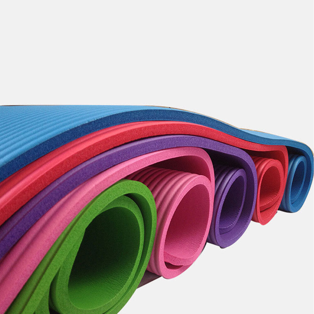 Extra Thick 183x61x10mm Nonslip TPE Yoga Mat for Pilates, Exercise, and Fitness