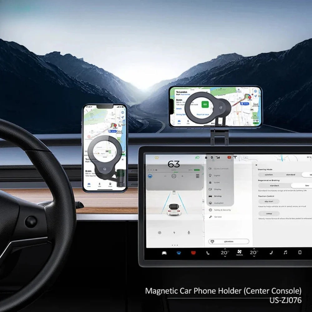 Faltbarer magnetischer Auto-Telefonhalter für iPhone 15 Pro Max, Huawei Mate60, Samsung S23