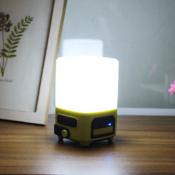 Portable Bluetooth Wireless Speaker with USB, Outdoor Camping Lantern, Colorful Dimmable Night Light