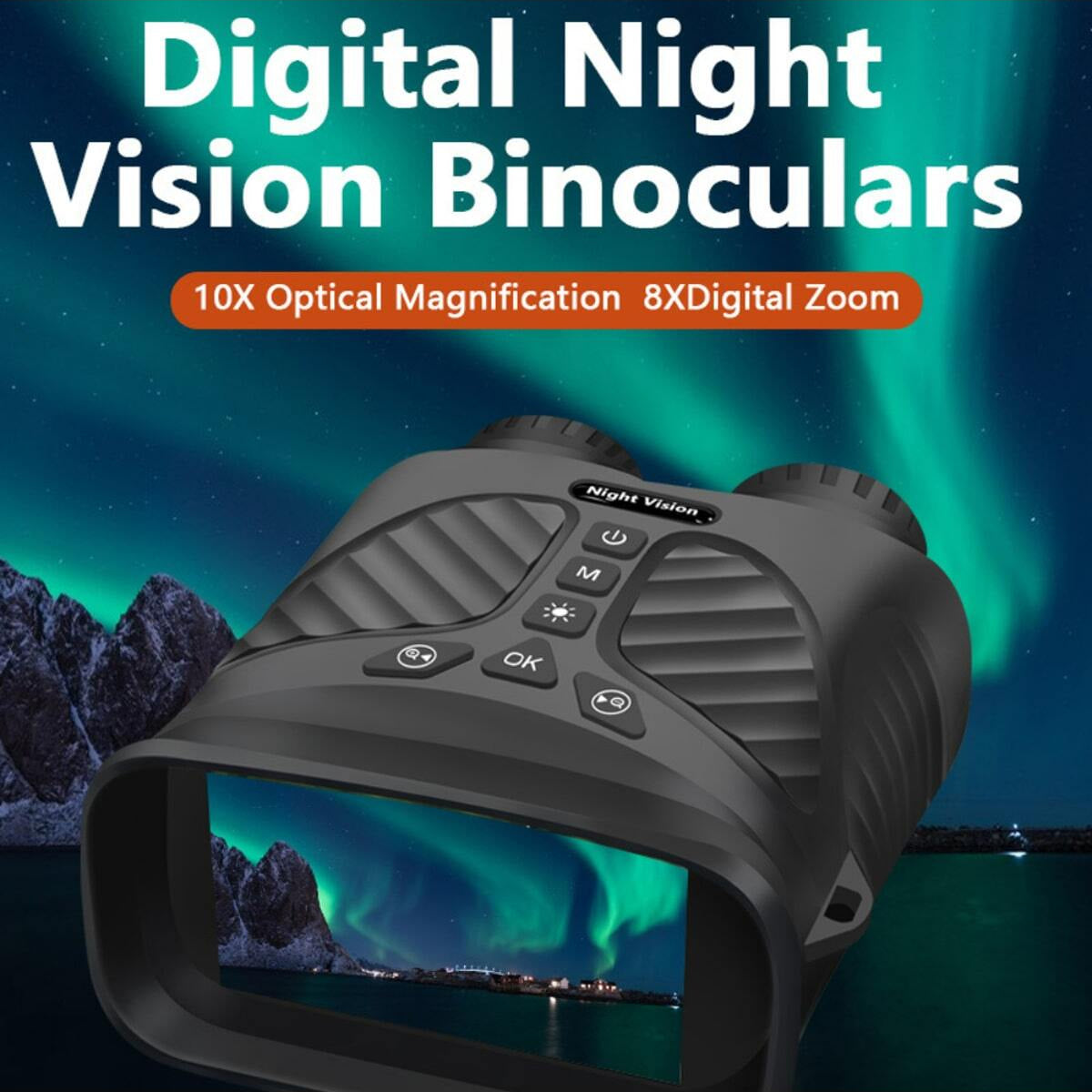 2.5k Night Vision Binocular Telescope with 8x HD Zoom and Multilingual Support