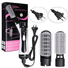 4-in-1 Hair Dryer Brush: Hot Air Volumizer, Straightener, Curler, Professional Hair Styler