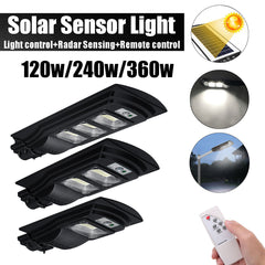 120-360W LED Solar Street Lamp with Light Sensor for Garden and Street Lighting