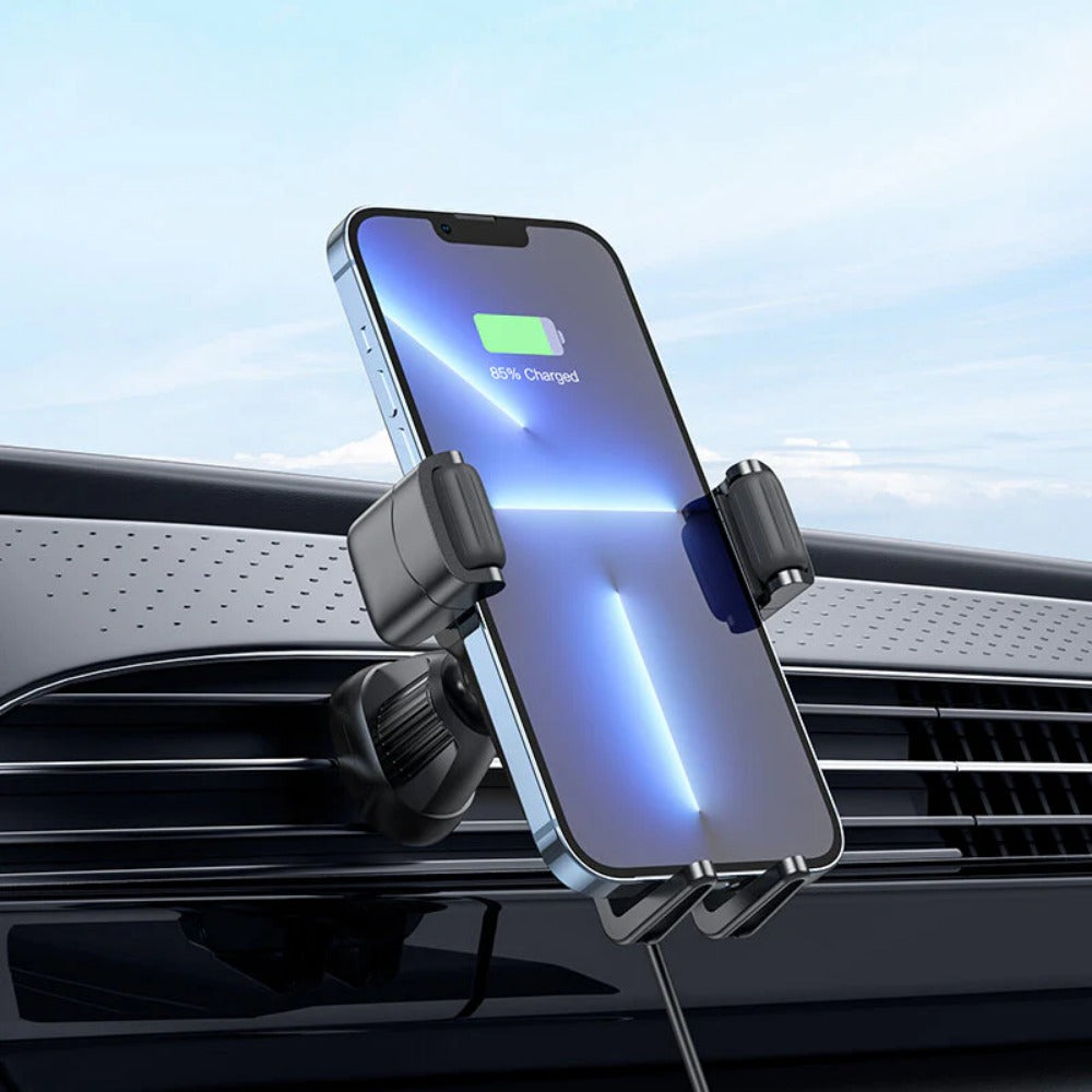 Fast 15W Wireless Car Charger for iPhone 14/13/12, Huawei, Xiaomi, Oppo, Samsung