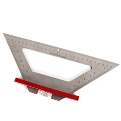 140MM Stainless Steel Woodworking Triangle Ruler - Multifunctional Scribing Angle Tool for DIY