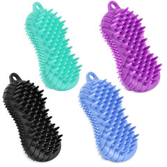 Silicone Bath Brush for Kids, Women, Men - Soft Exfoliating Body Scrub Brush