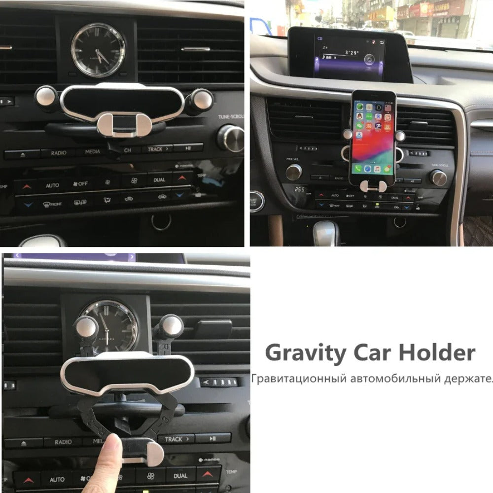 CD Slot Car Phone Holder - Gravity Mount for iPhone, Samsung, Xiaomi & More