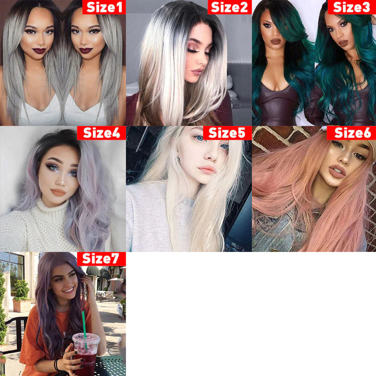 26" 270g Long Ombre Grey Synthetic Hair Wig - Adjustable, Body Wavy, Heat Resistant, for Women Cosplay, 1PC