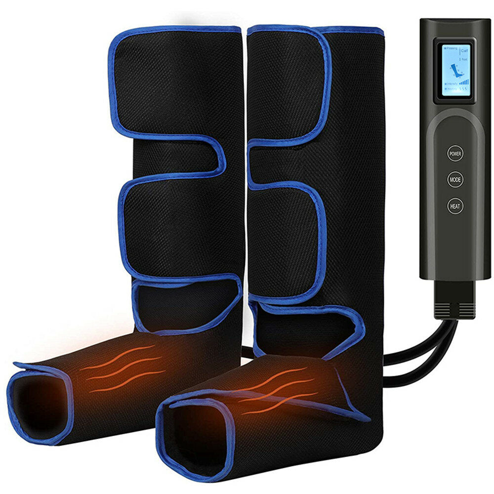 3-Speed Heating Leg Massager with Digital Display, 1.8M Line, Pneumatic Physiotherapy Device