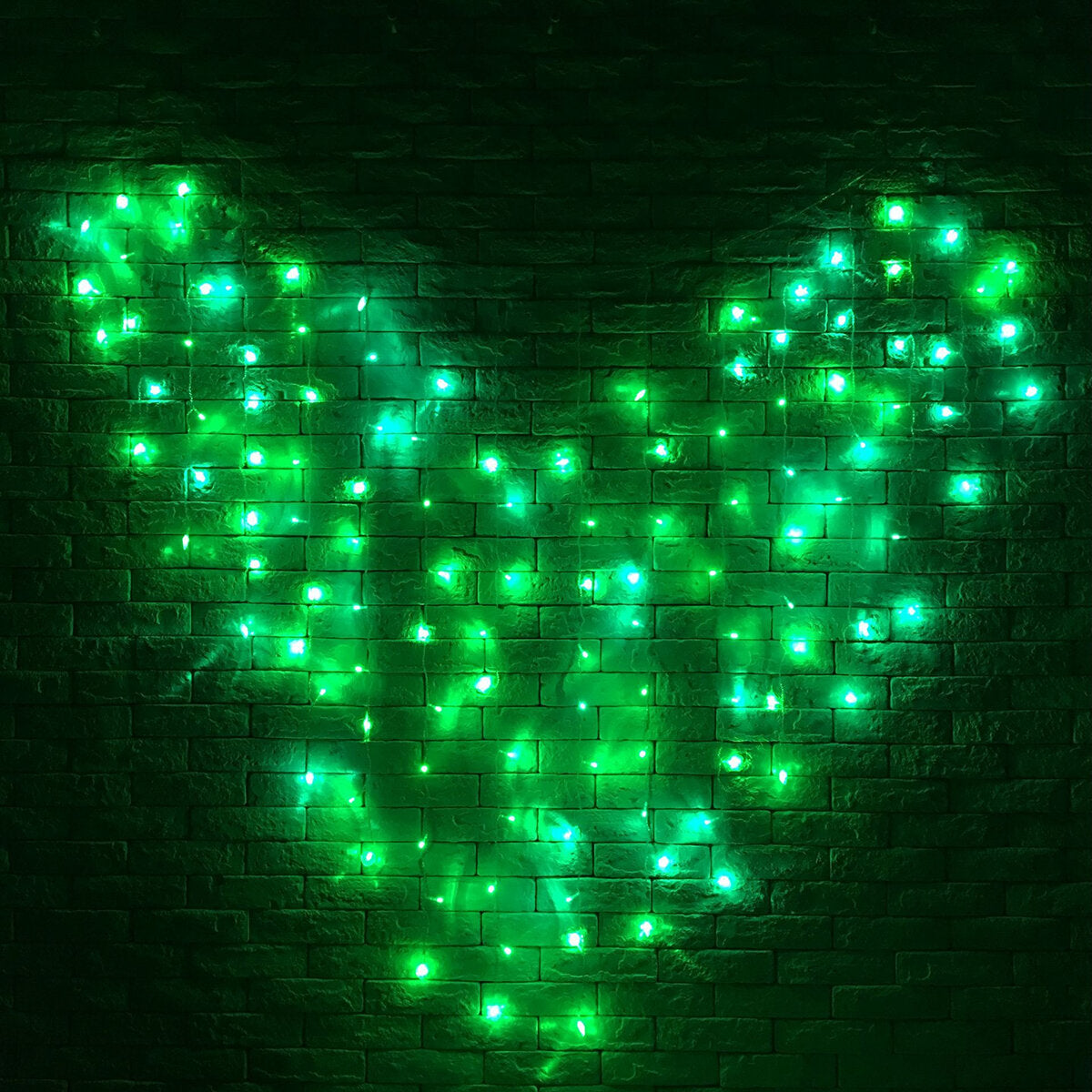 128 LED Heart-Shaped Fairy String Curtain Lights for Valentine's Day, Wedding, and Christmas Decor