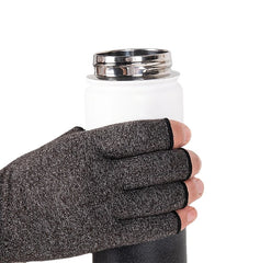 Copper Compression Arthritis Gloves for Hand Pain Relief - Fingerless Support for Typing & Carpal Tunnel