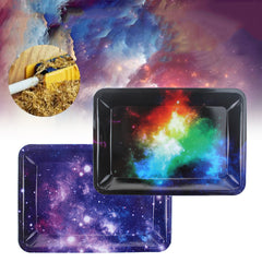 18cm x 12.5cm Metal Tin Weed Rolling Tray - Table Joint Smoking Dish, Storage, and Decoration