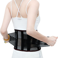 Adjustable Orthopedic Lumbar Support Corset - Breathable Lower Spine Brace for Men & Women, Ideal for Fitness & Summer