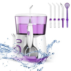 Water Dental Flosser - Oral Irrigator with 10 Adjustable Water Pressures, IPX6 Waterproof, High Volume Reservoir for Teeth Cleaning and Gum Care