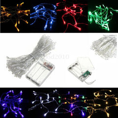 10M 80 LED Battery Powered Twinkling Fairy String Lights - Funky ON Mode