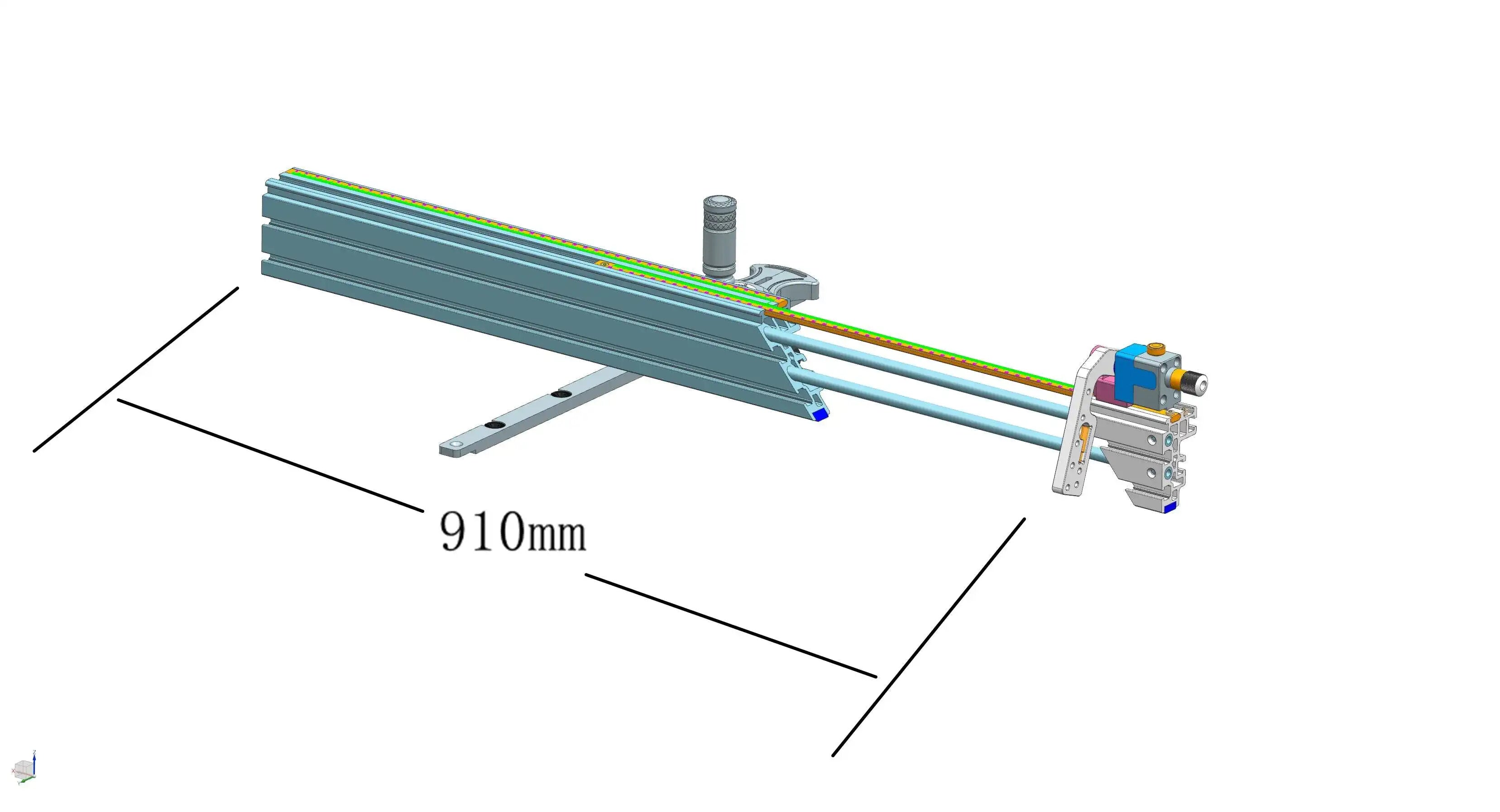 0-70 Degree Miter Gauge with 850mm Fence for Woodworking Table Saw Router - Precision Angle Setting