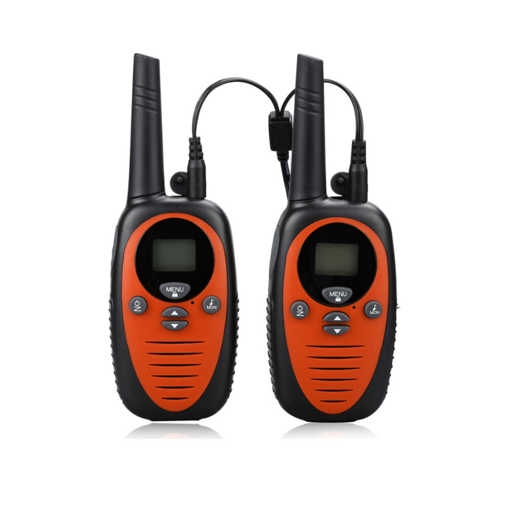 Waterproof Mini Kids Walkie Talkie - 22 Channels, Dual Band, Handheld Two-Way Radio, Pack of 2