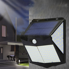 188/333 LED Solar Street Light with PIR Motion Sensor for Outdoor Garden, Path, Yard Lighting