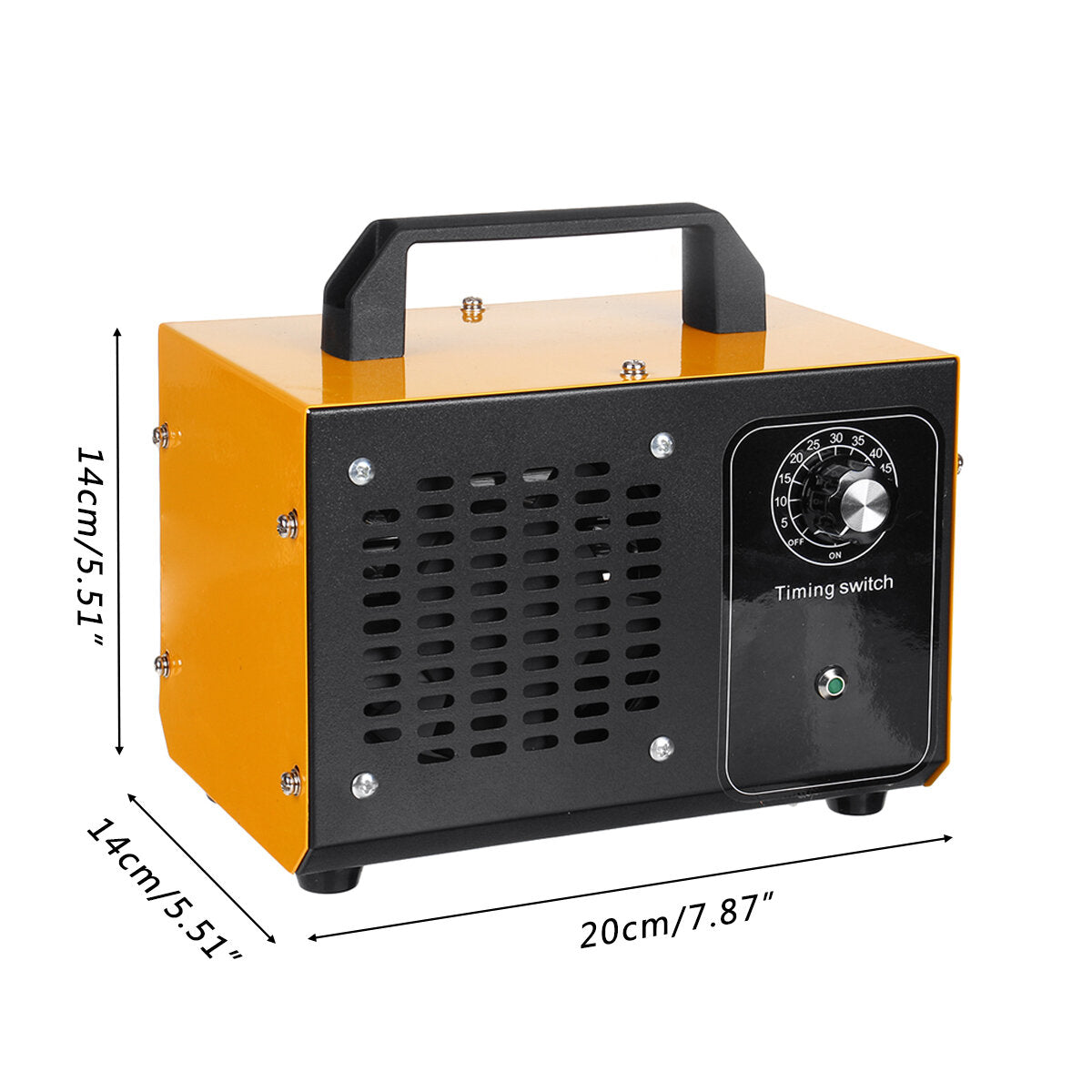 110W Ozone Generator Air Purifier Machine with Timer for Home - Metal Ozonator Cleaner